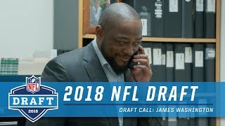 Coach Tomlin's Draft Call to Second-Round Pick James Washington | 2018 NFL Draft