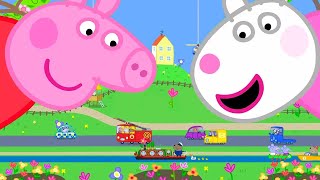 peppa pig becomes a giant in tiny land kids tv and stories