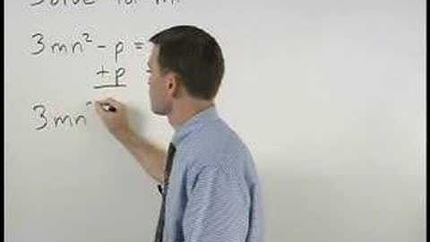 Literal Equations - MathHelp.com - Algebra Help
