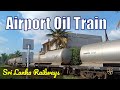 Airport Oil Train with Class W3 Locomotive running OUTLINE in Sri Lanka Railways