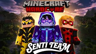 I Created the Strongest Senti Player Team in Minecraft Miraculous Hardcore!