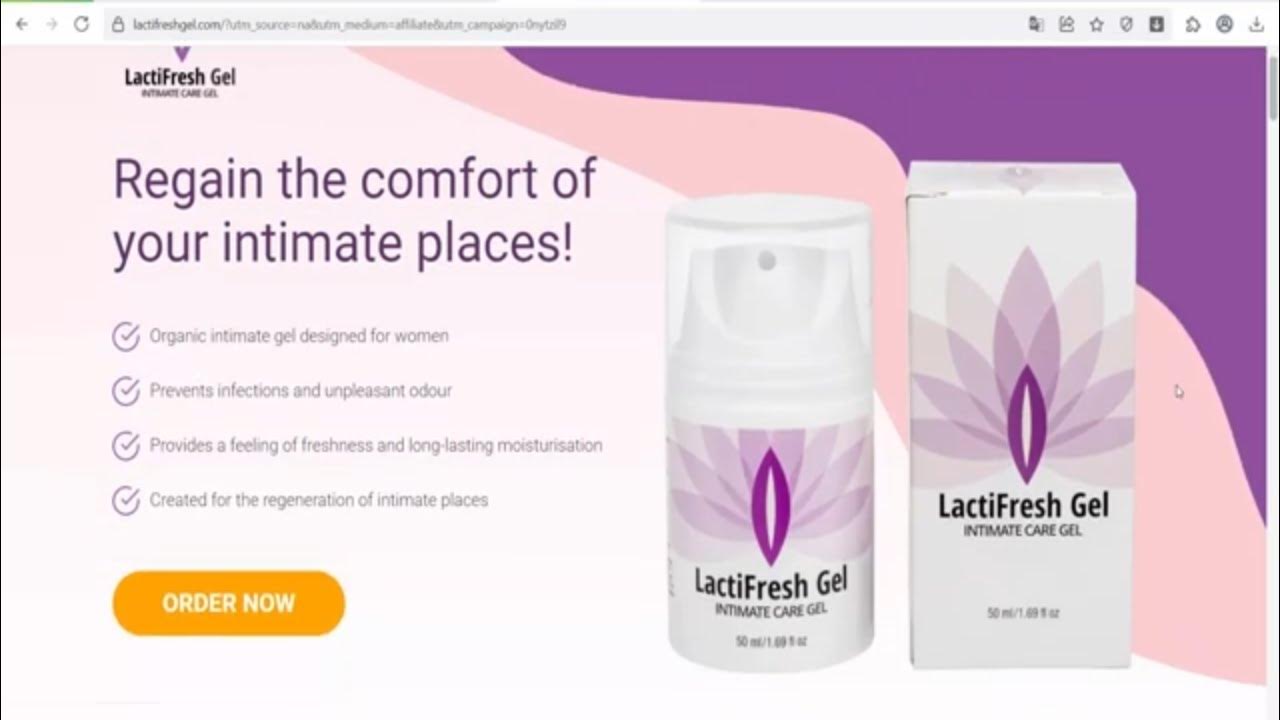LactiFresh Gel is a modern gel for women intended for the care of intimate areas YouTube