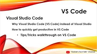 Visual Studio Code productivity tips for busy Visual Studio developer