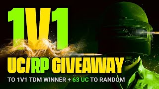 PUBG MOBILE LIVE - UC GIVEAWAY DAILY - 1v1 TDM - Game play now! screenshot 1