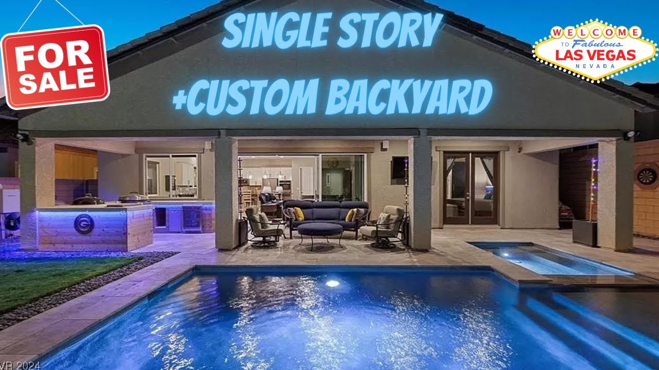 Hidden Gem2019 Single Story 4 Bed 3 Bath, and a Custom Backyard