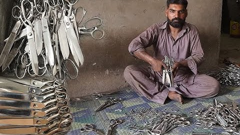 Amazing Process of Making Professional Tailor Scissors Inside The Factory . Creative Idea