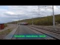 LKAB iron ore trains Torneträsk Sweden 2015