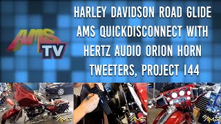 Bagger stereo on this Harley Road Glide with Hertz in Los Angeles