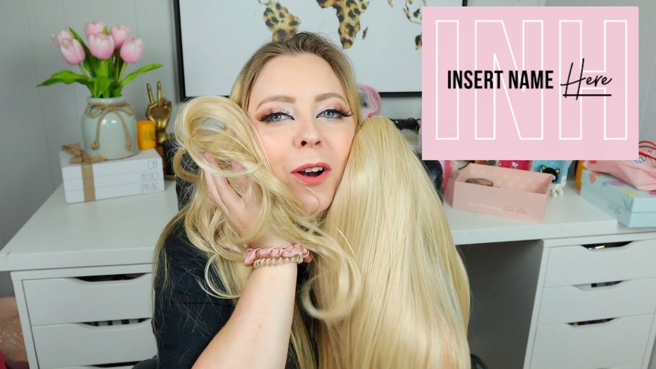 INSERT NAME HERE 22IN U CLIP IN EXTENSIONS & MESSY BUN REVIEW!