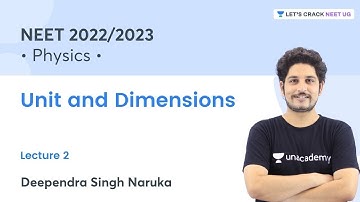 Units and Dimensions | Lec 2 | Physics | Let