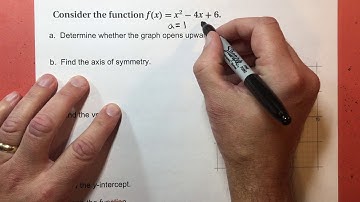 5-2 Properties of Quadratic Functions in Standard Form example 2