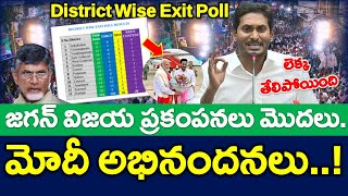 #LIVE : ఏపి జిల్లాల వారిగా ఎగ్జిట్ పోల్ విడుదల..?? జగన్ గెలుపు ఖాయం | సంచలన లీక్