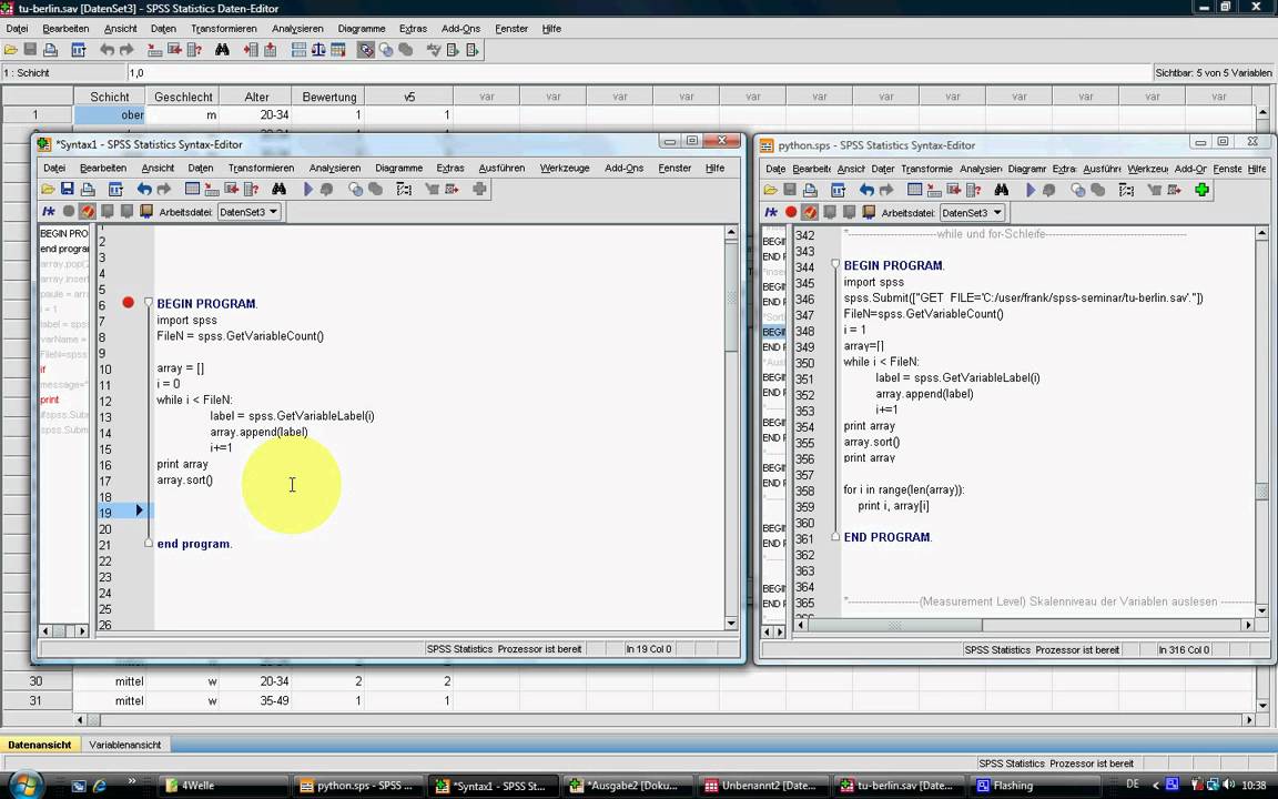 python spss programmieren | vorteile und beispiele... SPSS Video-Seminar # Teil 71 Python 7 - YouTube