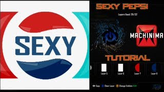 Black Ops 2 - SEXY PEPSI Logo Emblem Tutorial ( Pepsi ) Playercard Call of Duty II