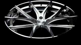 americanwheelandtire.com Lexani Forged LZ-102 Concave 3 Piece Brushed Center Chrome Lip