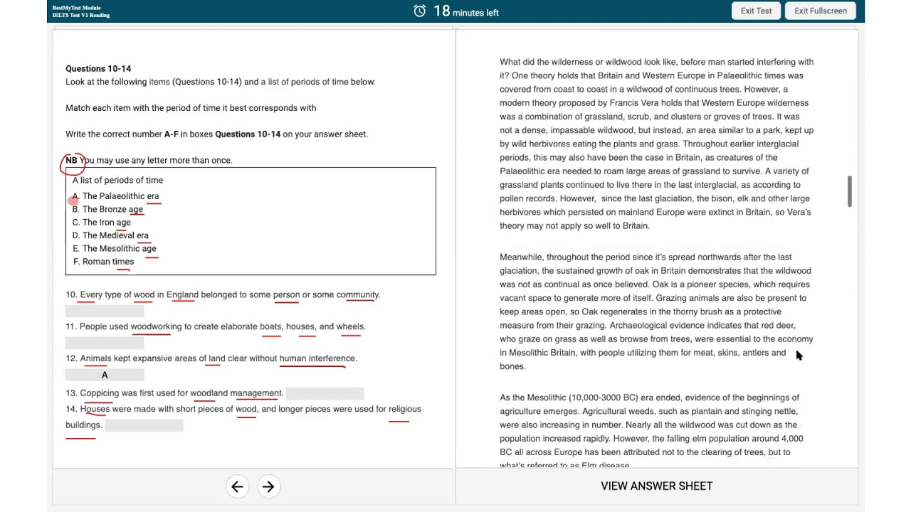 Ielts Academic Reading Overview Part 2 Ielts Reading Test 1 Example Images