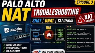 Palo Alto Firewall NAT Configuration & Troubleshooting | CLI Commands + Interview Scenarios
