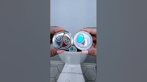 Easy Dual Flush Push Button Replacement - #shorts