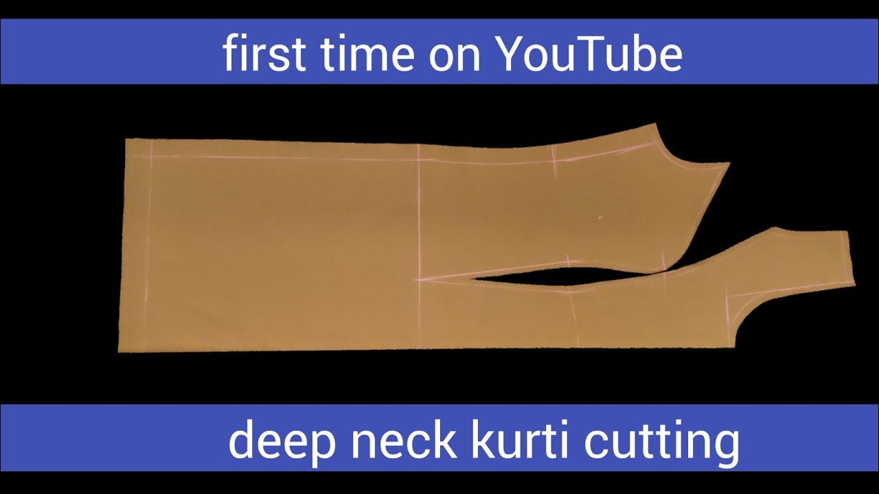 deep neck kurti cutting/deep neck princess cut kurti cutting/shabbir master/kurti cutting