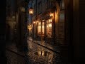 Snowy Night at The Amber Lantern | Cozy Café Ambience with Relaxing Piano for Study, Sleep & Focus