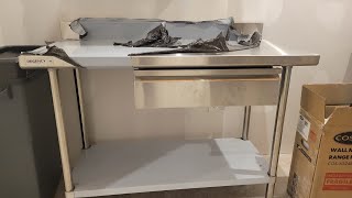 Regency table with drawer. Unboxing and detailed assembly.