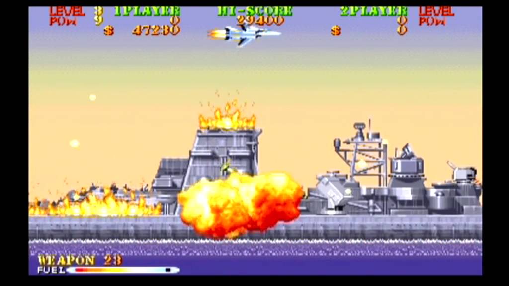 Carrier Airwing (ユー・エス・ネイビ) Full Longplay Capcom 1990