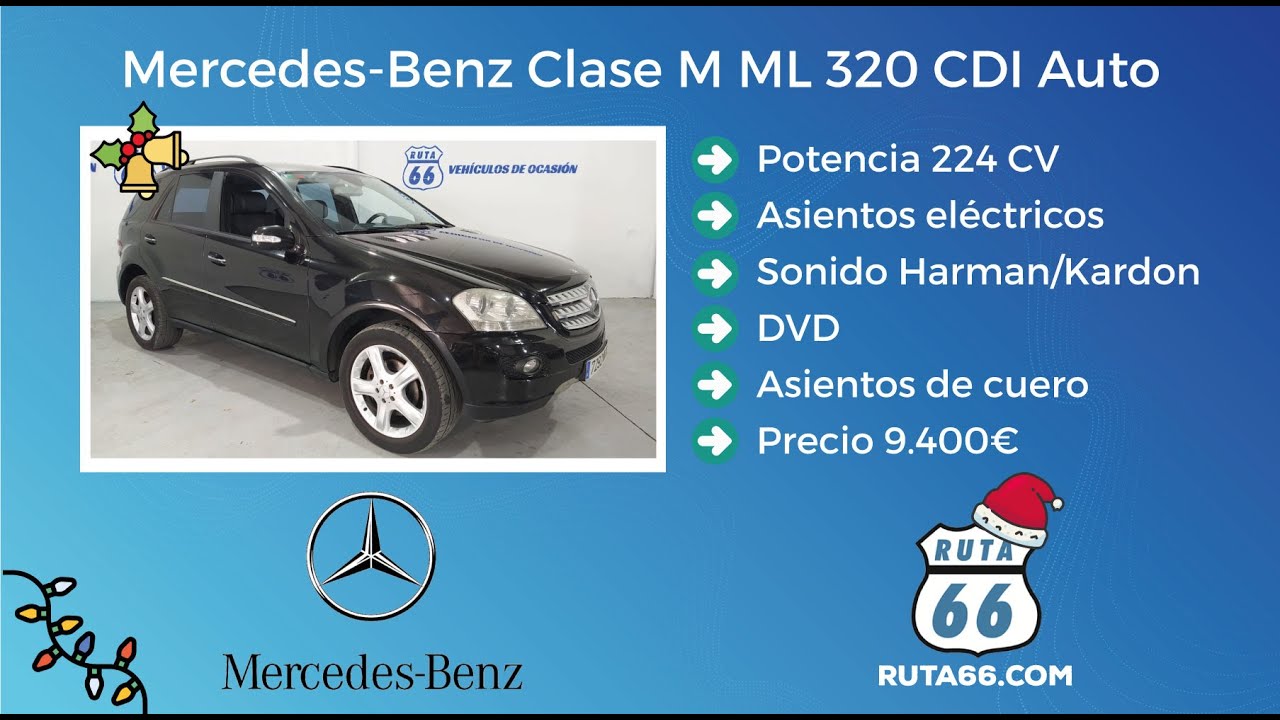 Mercedes-Benz Clase ML 320 CDI Auto | Coches de segunda mano en | Ruta 66 - YouTube