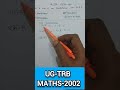 Ug-trb, Maths, 2002, Vector Calculus