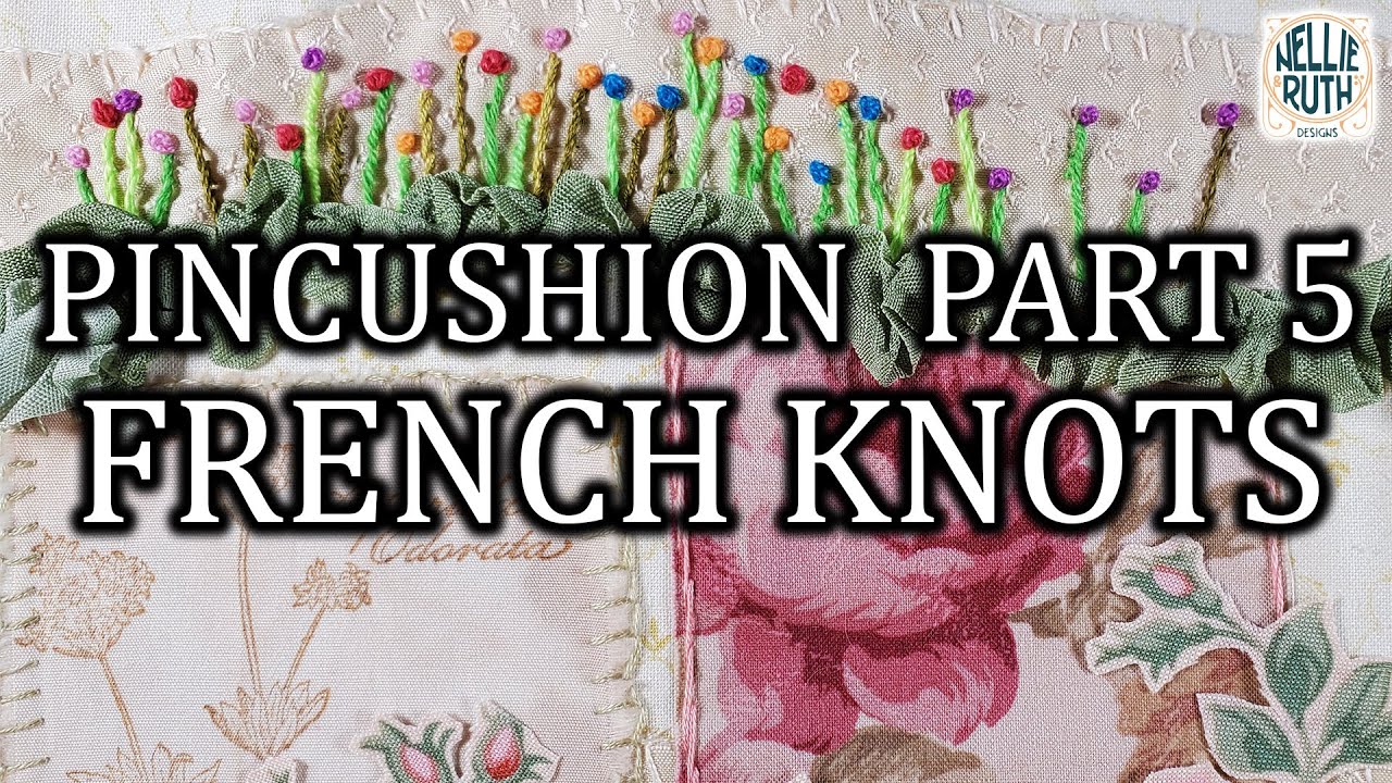 fiberluscious: Summer Garden Pincushion- Monthy Stitch Tutorial