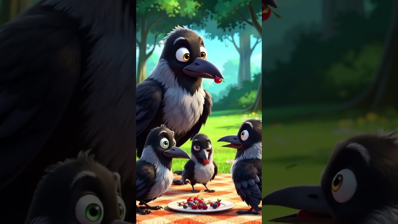 Crow Family Feast: A Very Important Lunch Meeting