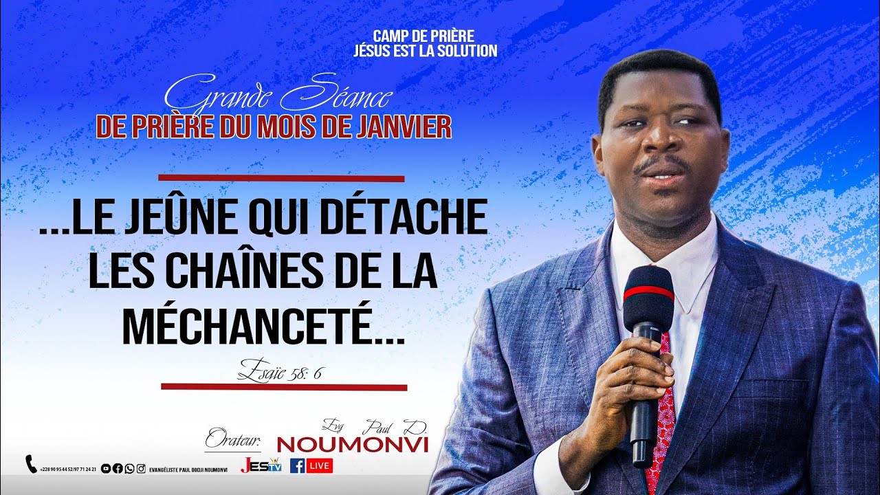 J3. Jeu. Matin 29/01. GRANDE SÉANCE DU MOIS DE JAN. DU 27 AU 01 /02/ 2026. EVG PAUL DODJI NOUMONVI