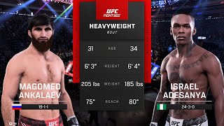 Magomed Ankalaev vs. Israel Adesanya Full Fight - UFC 5 Fight Night
