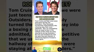 Did Tom Cruise Really Box Rob Lowe on Set?