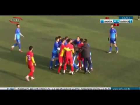 Malatyaspor - Demirspor 27.01.2019 Hakem Ata Yıldırım maçı katletti
