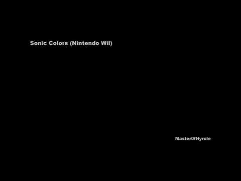 Sonic Colors Game Over Screen