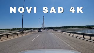 Driving in Novi Sad, Serbia - Liberty bridge (Most slobode) | GoPro 4K