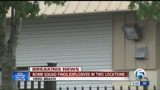 Bomb Squad finds explosives in two locations