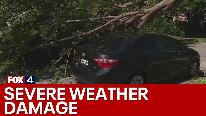 Hail damages cars, homes across North Texas Sunday