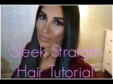 Sleek Straight Hair Tutorial