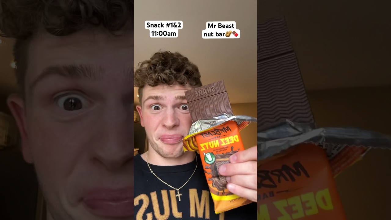 ⁣Eating Mr Beast foods for the whole day!