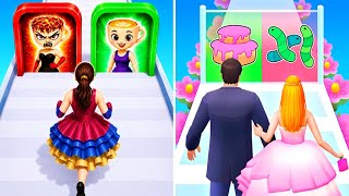 Build A Wedding 💍 vs Build A Doll 🧸 | Dream Dress Challenge! screenshot 2