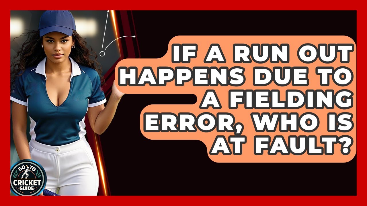 If A Run Out Happens Due To A Fielding Error, Who Is At Fault? - Go-To Cricket Guide