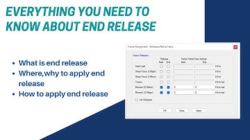 End release | Aspire Civil Studio #Endrelease #momentrelease #Howtoassignendreleaseinetabs