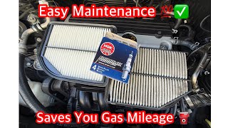 Honda CRV Engine Tune Up ✅ Simple 10 Minutes Maintenance Helps You Save Gas⛽️