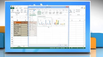 How to create a basic chart in Excel 2013 on a Windows® 8 PC