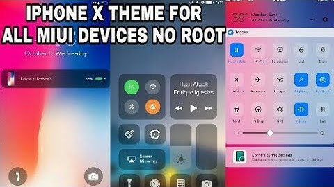 IPHONE X iOS 11 theme for all miui devices