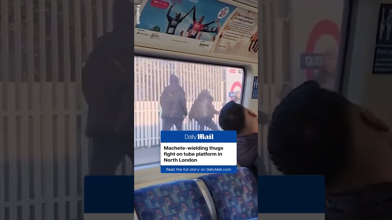 Gang Members Fight On Tube Platform In North London