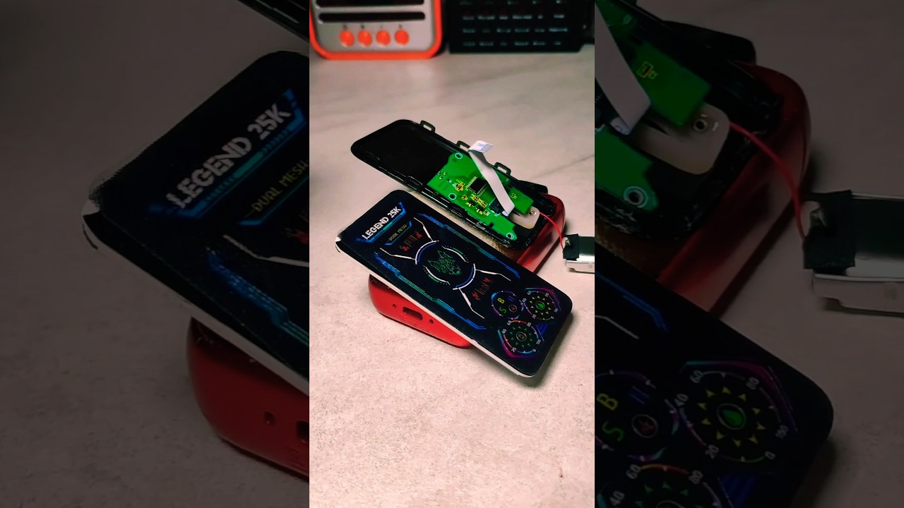 SNOWWOLF Lucky wolf legend 25k ≈ what's inside disposable vape pod? 