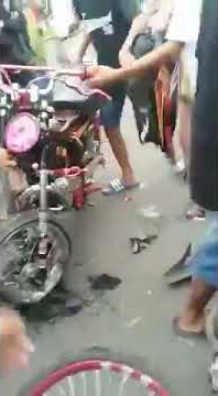 Tragedi pembalap cewek jatuh saat setting di gor ken Arok malang