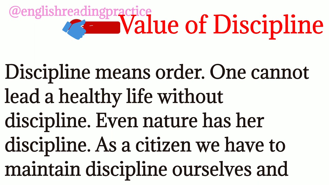 44, Value of discipline/how to learn English/improve English words/how to read books/Vocabulary